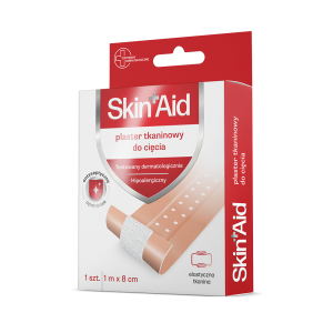 SKIN AID plaster tkaninowy do cięcia 1m x 8 cm