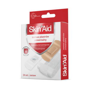  SKIN AID Zestaw plastrów uniwersalnych A’24 szt.
