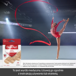 Skin_Aid_plastry elastyczne_plastry elastyczne 12 sztuk, plaster ochronny, szybkie gojenie ran, elastyczne plastry na rany, opatrunki na skaleczenia i otarcia
