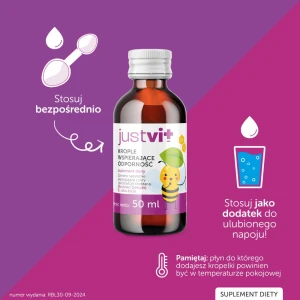justvit krople na odpornośc do rozpuszczania w wodzie