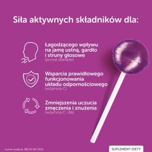 lizak justvit malinowy na gardło