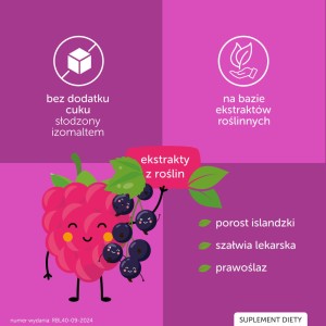 justvit lizak na gardło bez dodatku cukru