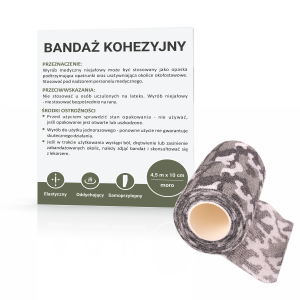 Bandaż kohezyjny MORO 4,5 m x 10 cm Bandaż kohezyjny, samoprzylepny, elastyczny, stabilizacja stawów, rehabilitacja, bandaż na kontuzje, bandaż sportowy, ochrona przed urazami, bandaż medyczny