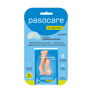 Plastry hydrokoloidowe na podeszwę na pęcherze Pasocare A‘ 6 szt.