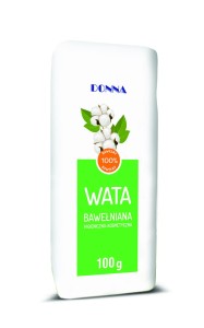 Naturalna wata bawełniana w formie lekkiej, białej kuli – do demakijażu i higieny osobistej