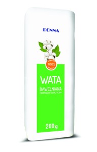 Puszysta wata z czystej bawełny – delikatna i chłonna, do użytku domowego i kosmetycznego
