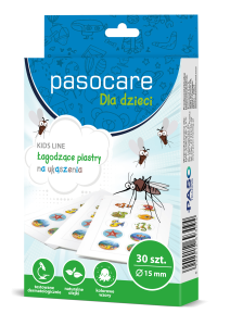 Pasocare plastry na ukąszenia komarów – szybka ulga na swędzenie, komfort po ukąszeniu, najlepsze plastry na ukąszenie komara, ulga po ukąszeniu komara, ukąszenia,