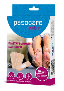Pasocare Specialist Plus plastry piankowe na otarcia 10 szt.