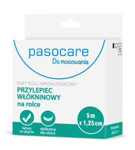 Pasocare soft roll hipoalergiczny przylepiec włókninowy na rolce 