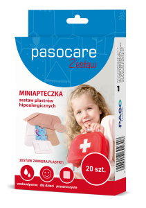 Pasocare miniapteczka zestaw plastrów hipoalergicznych 20 szt.