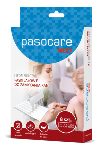 PASOCARE MED. Hipoalergiczne paski do zamykania ran