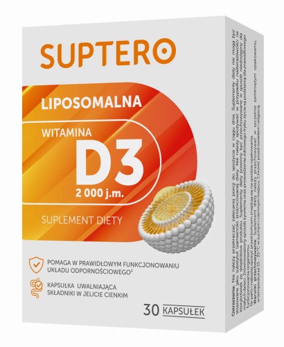 SUPTERO, witamina liposomalna, 2000 jm,