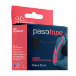 Pasotape taśma kinezjologiczna czarna  5m x 5cm 1 szt.