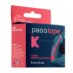 Pasotape taśma kinezjologiczna różowa  5m x 5cm 1 szt.