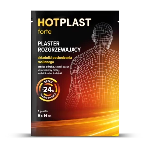 HOT PLAST FORTE plaster rozgrzewający 9 x 14 cm