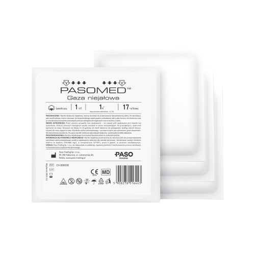 PASOMED gaza niejałowa 1m2 17-nitkowa 1 szt.